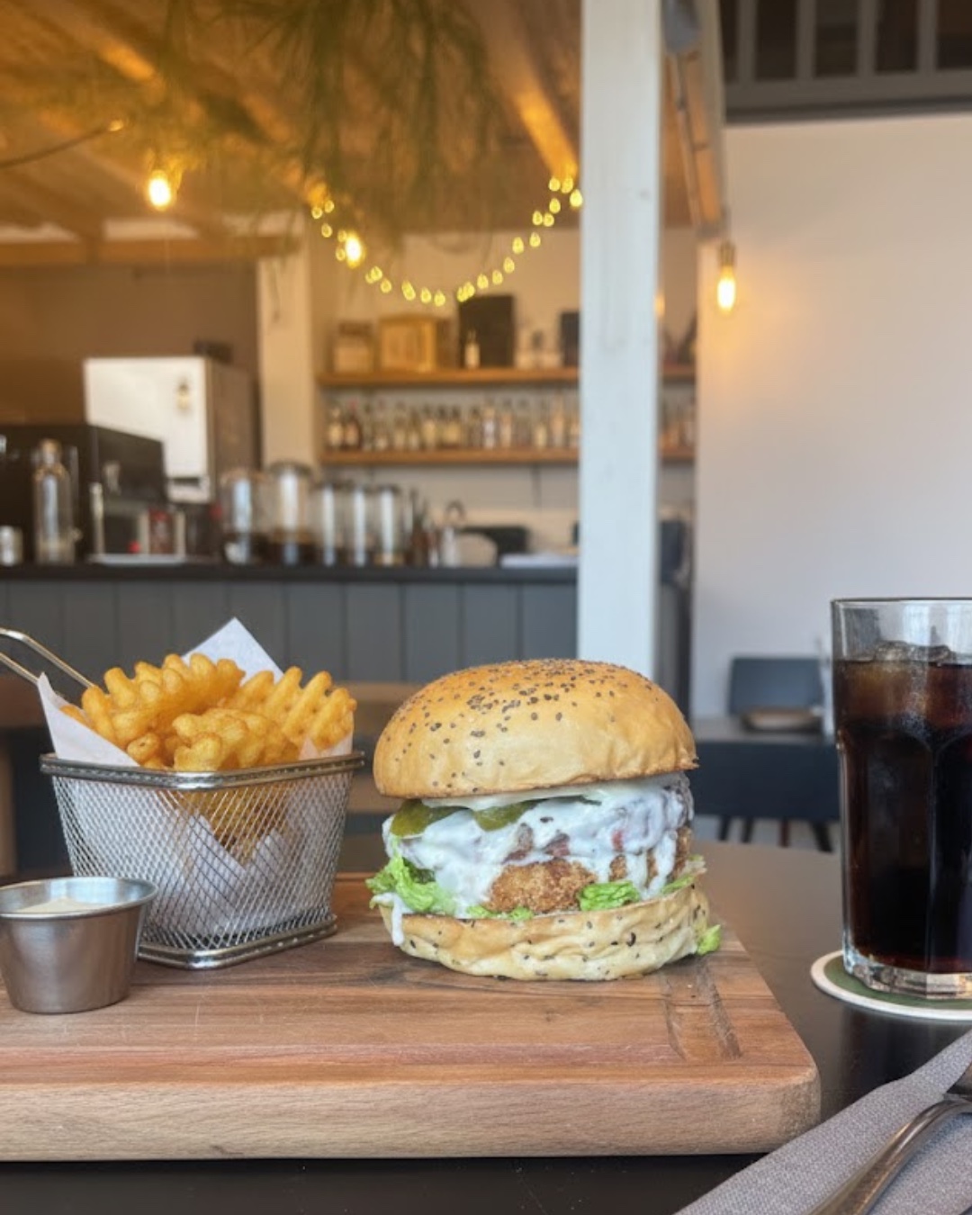 Burger au rösti et à la cancoillotte